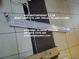 Lampu Waterproof Lampu TL LED 2x18 watt